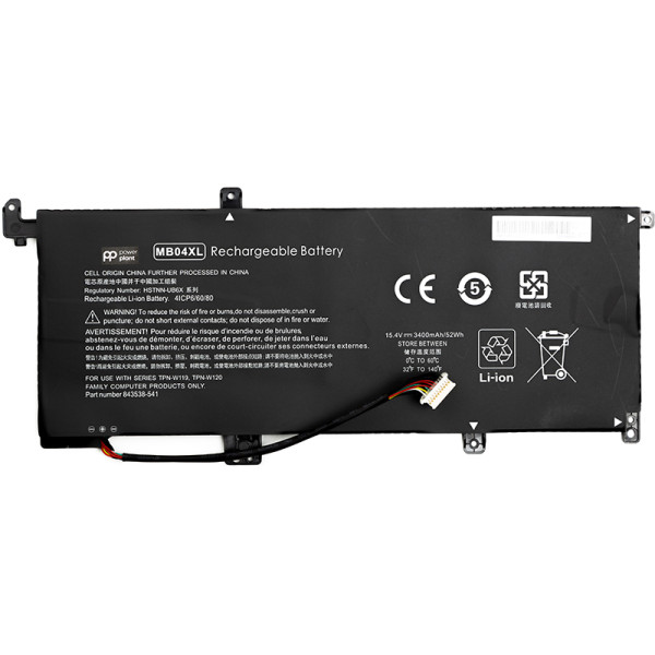 Акумулятор PowerPlant для ноутбуків HP Envy X360 15 (MB04XL) 15,2 В 3400 мА·год