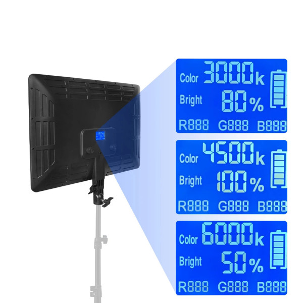Панель світлодіодна постійне світло 12" 224 LED 24Вт 3000-6000К AC Prof A112