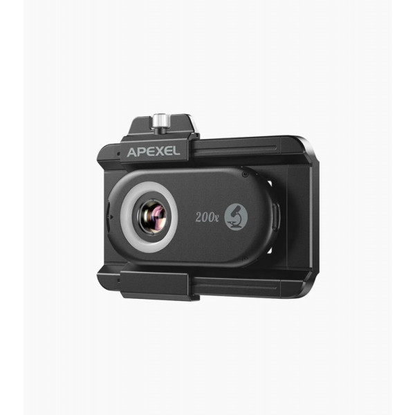 Микроскоп для телефона 200x подсветка Apexel APL-MS200