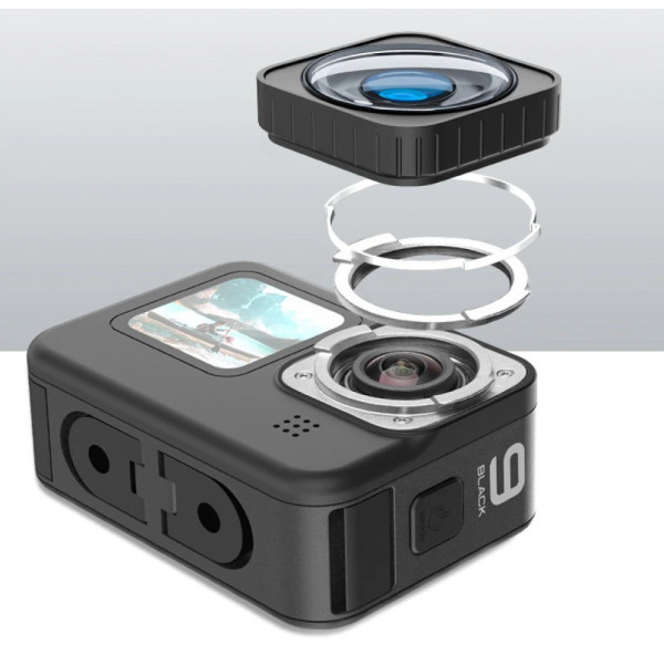 Модуль объектива GoPro 11/10/9 Max Lens Mod широкоугольный 155° Telesin GP-LEN-001