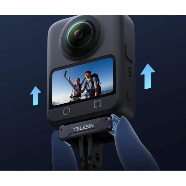 Адаптер DJI Action 6/5 Osmo 360 быстросъемный магнитный Telesin S7-JBK-23-TDJ