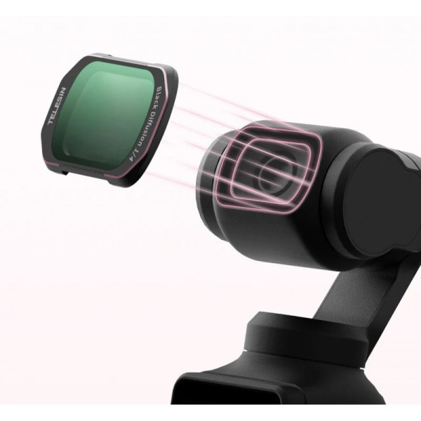 Набір фільтрів DJI Pocket 4 3 магнітний CPL VND Mist Rose Telesin S5-FLT-62-TDJ