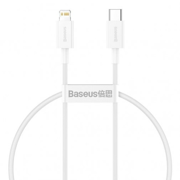 Кабель Baseus Superior Series швидкої зарядки та передачі даних Type-C до iP PD 20W 0,25 м білого кольору