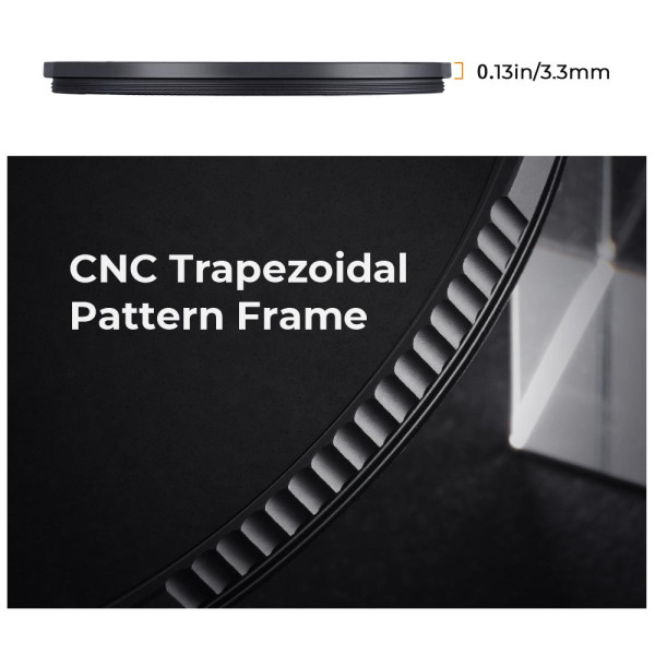 Світлофільтр K&F Concept 72mm,Nano-X,Optical glass black diffusion filter 1/2 (KF01.1654)