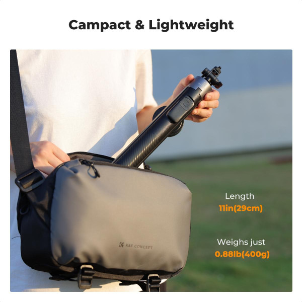 Штатив-селфі-палка K&F Concept Popod 72" (183 см) — 3-в-1 з магнітним MagSafe кріпленням, кліпсою та пультом (KF15.0015)