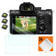Набір захисного скла K&F Concept для Sony A7, A9, RX 3 шт, 0.3 мм, твердість 9H, hot shoe (SKU.2194)