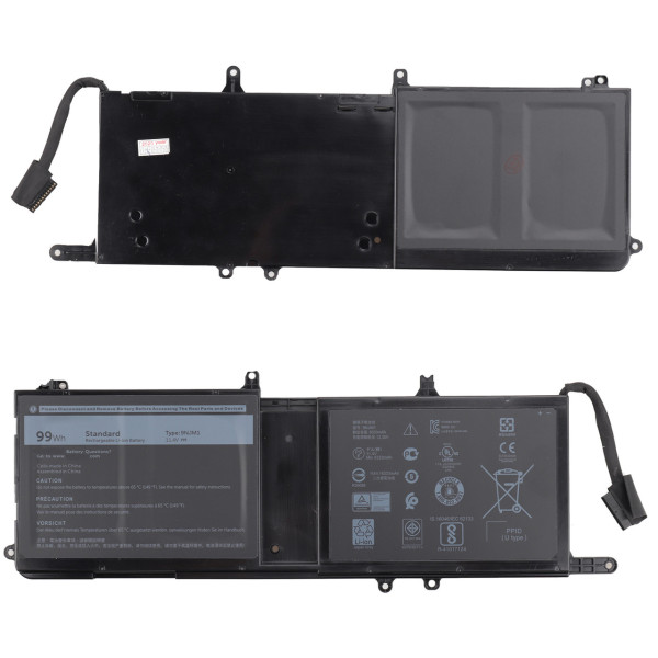 Аккумулятор для ноутбуков Dell Alienware 15 R3 (9NJM1) 11.4V 8333mAh (original)