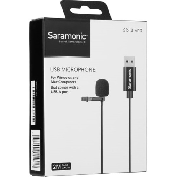 Мікрофон Saramonic петличний для ПК, 6м кабель (SR-ULM10L)