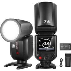 Вспышка NEEWER Z2PRO-N TTL 76 Дж с круглой головкой, АКБ 3000mAh для Nikon совместим с Godox