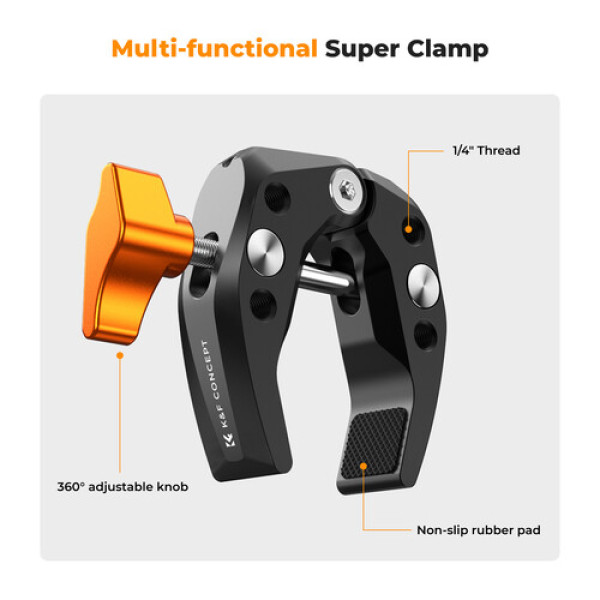 Кріплення краб K&F Concept Super Clamp Ms15 (60 мм) (KF31.081)