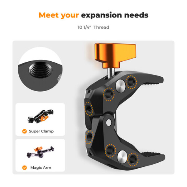 Кріплення краб K&F Concept Super Clamp Ms15 (60 мм) (KF31.081)