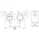 Вузький поворотний з'єднувач Kupo KCP-820 Slim Type Swivel Coupler