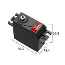 Сервопривод стандарт 52г BATAN D227F 15.5кг/0.09сек металл цифровой