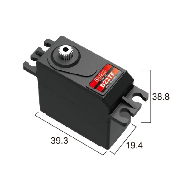 Сервопривод стандарт 52г BATAN D227F 15.5кг/0.09сек металл цифровой