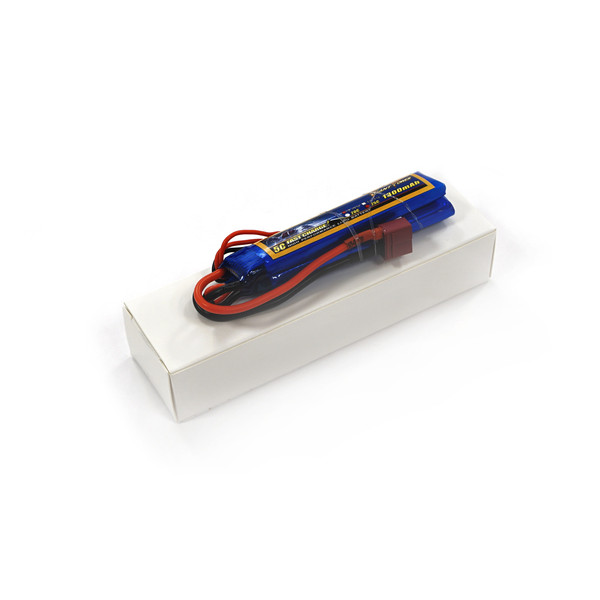 Акумулятор для страйкболу Giant Power (Dinogy) Li-Pol 1300 мАч 7,4 В 96x18x7,5 мм T-Plug 25C