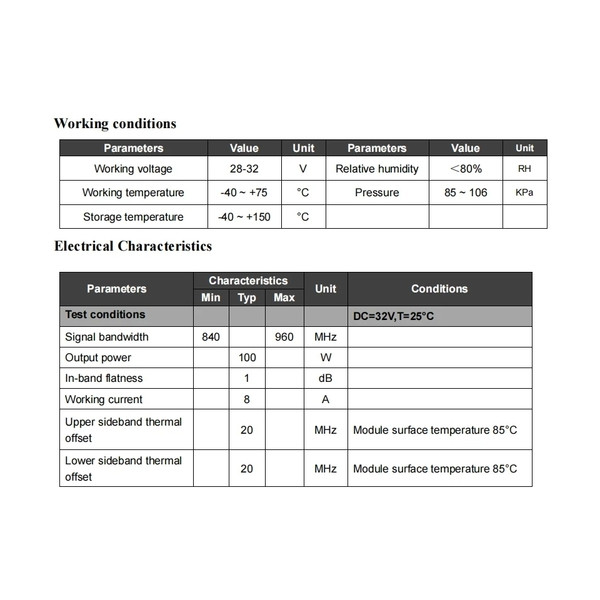 Генератор качающейся частоты 900 МГц SZHUASHI YJM09100B 24В (100 Вт)