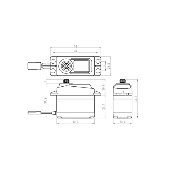 Сервопривід Savox SC-1256TG 6В/0,15с/20,0 кг