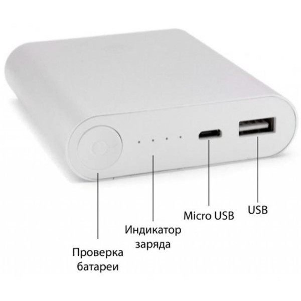 Мобильный аккумулятор Extradigital ED-86 (10 400 mAh) Silver