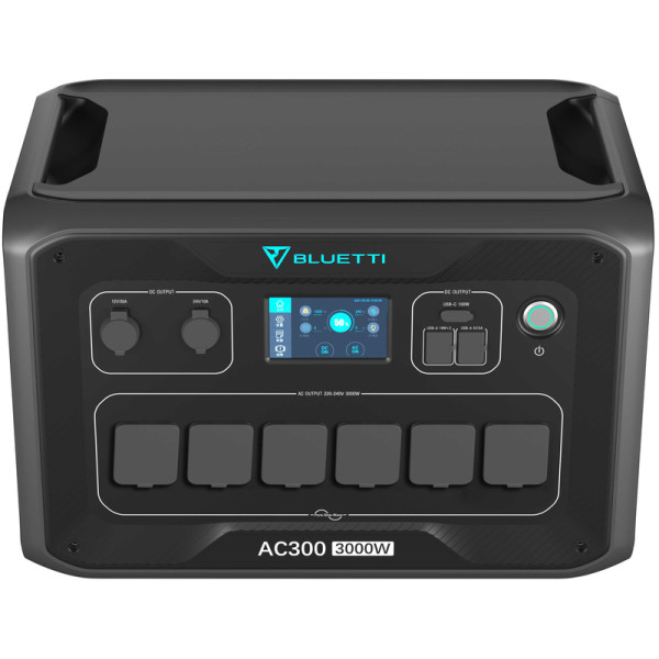 Зарядная станция Bluetti AC300 3000W + аккумуляторный модуль B300 3072Wh, 853333mAh