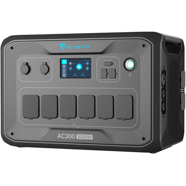 Зарядная станция Bluetti AC300 3000W + аккумуляторный модуль B300 3072Wh, 853333mAh