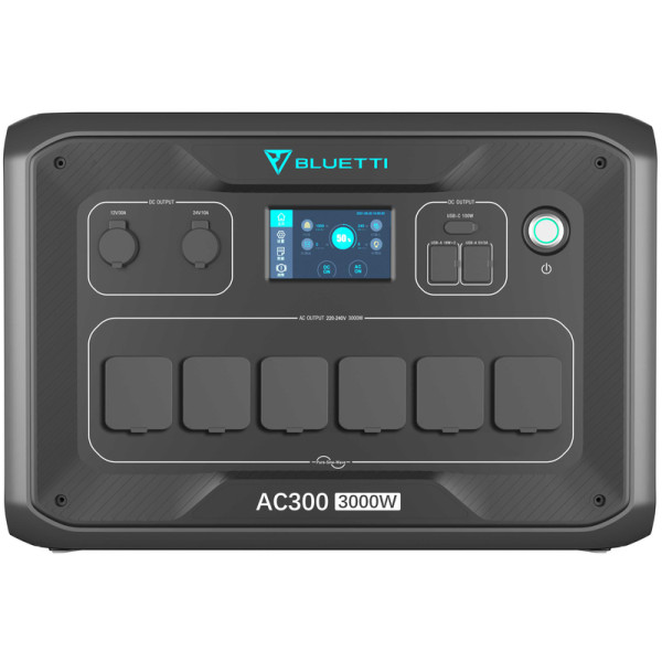 Зарядная станция Bluetti AC300 3000W + аккумуляторный модуль B300 3072Wh, 853333mAh