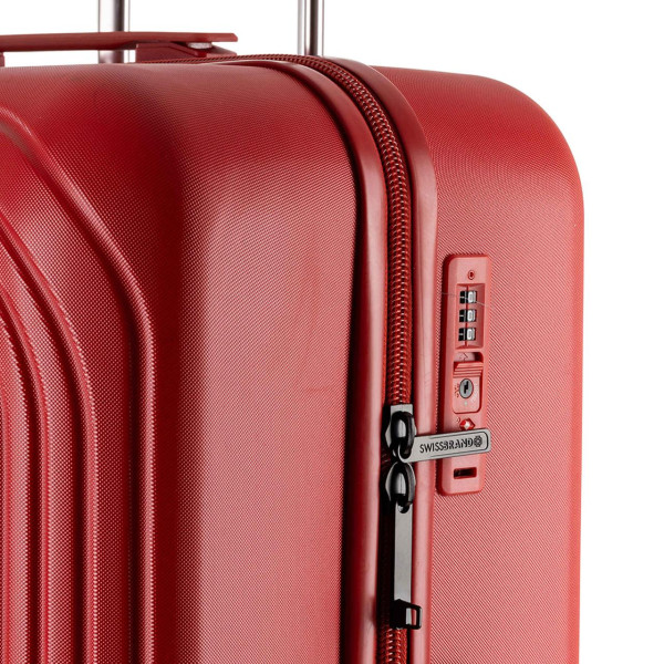 Чемодан Swissbrand London (M) Червоний (SWB_LHLON201M)