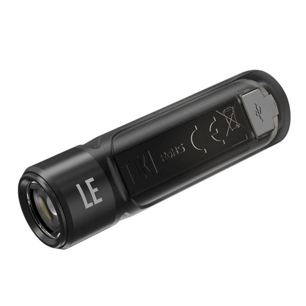 Брелочный фонарь Nitecore TIKI LE (Osram P8 + Red + Blue LED, 300 люмен, 7 режимов, USB-C), черный