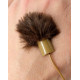 Меховые кружки URSA Straps Fur Circles 9 шт. + 30 липких полосок, коричневые (U-FC-9-BRN)