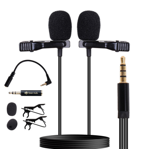 Двойной петличный микрофон GreenAudio GAM-16D