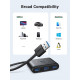 USB-хаб UGREEN CR113 USB 3.0 Hub 1m (Black) (UGR-20291)