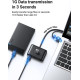 USB-хаб UGREEN CR113 USB 3.0 Hub 1m (Black) (UGR-20291)