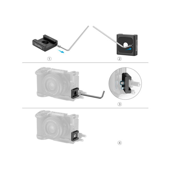 Крепления SmallRig Anti-Twist Cold Shoe Mount Support (4pcs)