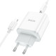 Сетевое зарядное устройство с кабелем HOCO C104A Stage single port PD20W Charger Set (C to iP)(EU) White