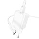 Сетевое зарядное устройство с кабелем BOROFONE BA72A Spring single port QC3.0 charger set (Type-C) 18W White