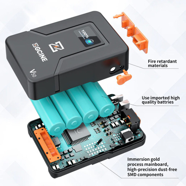 Акумулятор ZGCINE V50 (50Wh) Pocket-Size V-Mount Battery USB-C PD in/out Fast Charging (ZG-V50)
