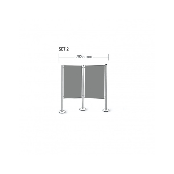 Система перегородок стационарная 2625 Magnetoplan Displayboards Set 2 (1101002)