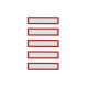 Рамки заголовков магнитные A5/A4 красные Magnetofix Frame TOPSIGN Red Set (1131706)