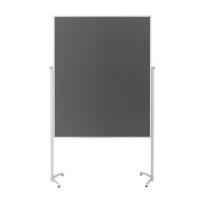 Доска модерационная мобильная 1200x1500 серая Magnetoplan Design-Seminarboard Evolution+ Mobile Felt-Gray (1151101)