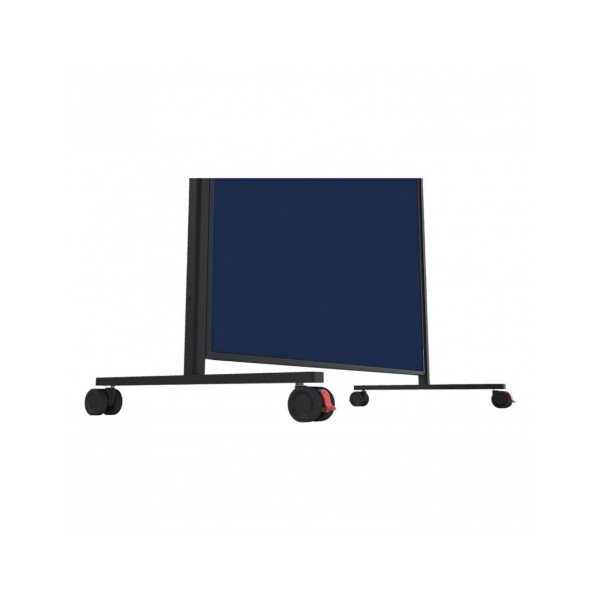 Доска модерационная мобильная 1000x1800 синяя, каркас черный Magnetoplan Design-Seminarboard VarioPin Mobile Felt-Blue BlackEdition (1181214)