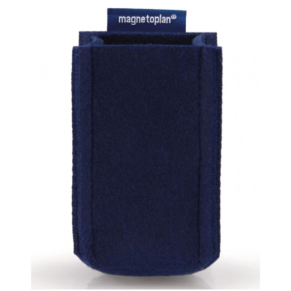 Держатель маркеров магнитный малый из PET-войлока синий Magnetoplan magnetoTray SMALL Blue (1227614)