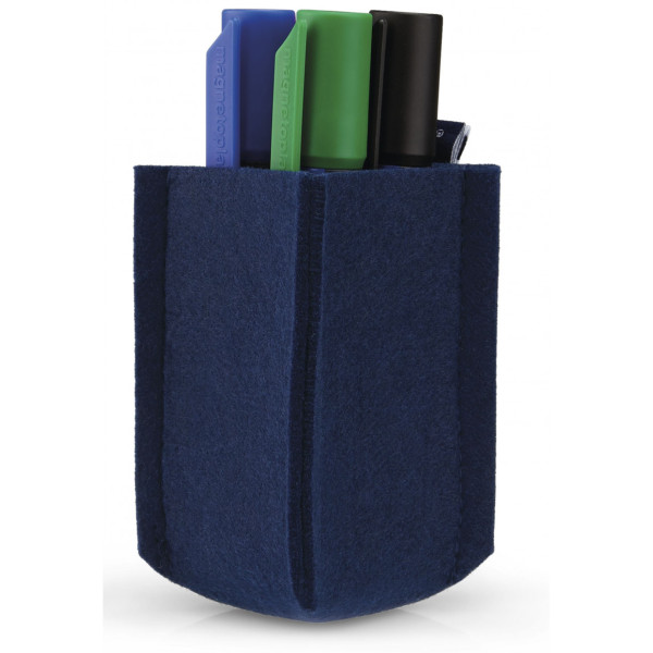 Держатель маркеров магнитный малый из PET-войлока синий Magnetoplan magnetoTray SMALL Blue (1227614)