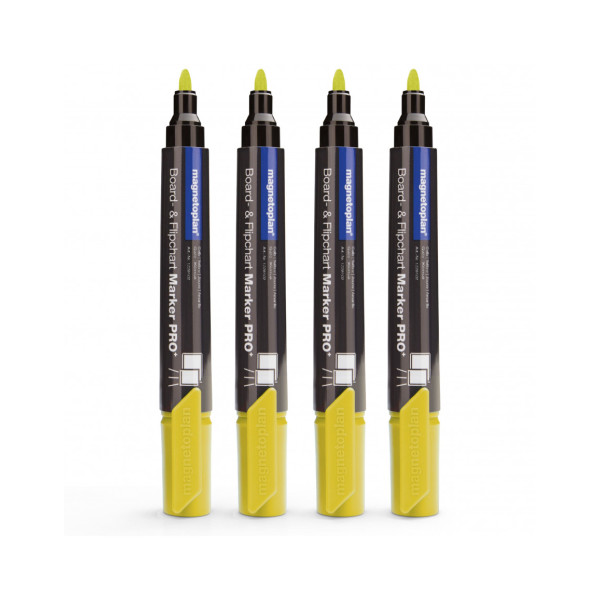Маркеры универсальные желтые Magnetoplan PRO+ Yellow Set (1228102)