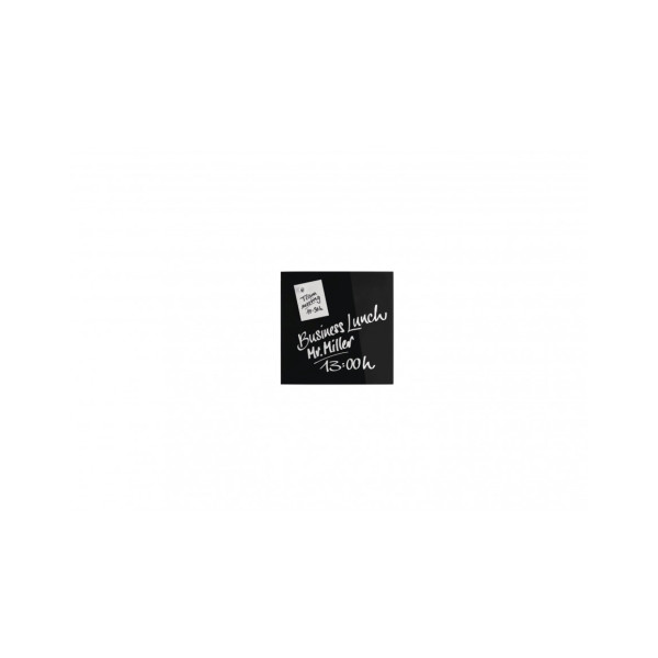 Доска стеклянная магнитно-маркерная 400x400 черная Magnetoplan Glassboard-Black (13401012)