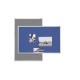 Доска информационная для булавок односторонняя 600x450 серая Magnetoplan Design-Pinboard SP Felt-Gray (1460001)