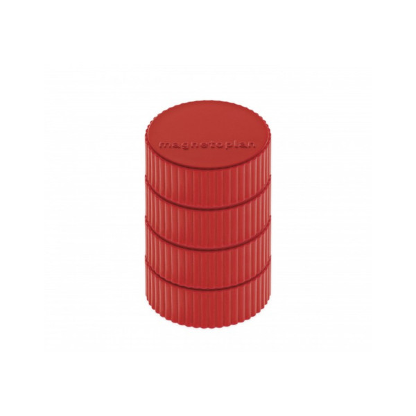 Магниты круглые 34/2 блистер красные Magnetoplan Discofix Magnum Red Set (16600406)