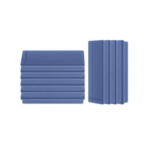 Магниты прямоугольные 55x22/1.3 синие Magnetoplan Rechteck Dark-Blue Set (1665114)