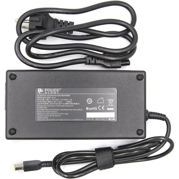 Блок питания для ноутбуков PowerPlant IBM/LENOVO 220V, 170W 20V 8.5A (USB)