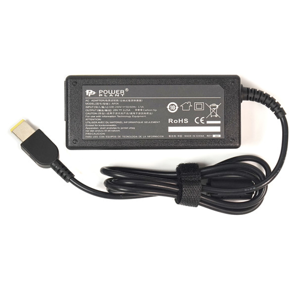 Блок живлення для ноутбуків PowerPlant IBM/LENOVO 220 В, 20 В 65 Вт 3,25 А (Спеціальний)