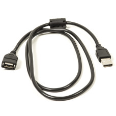 Кабель PowerPlant USB 2.0 AF – AM, 1.0 м, один ферит