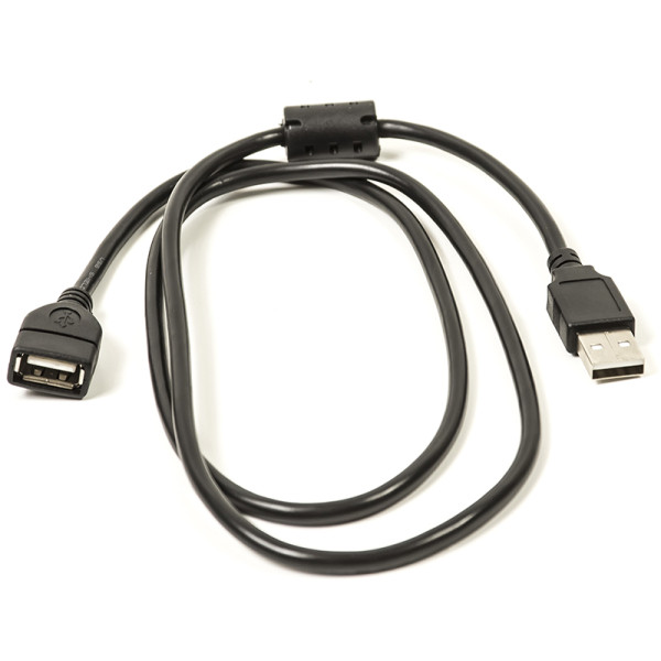 Кабель PowerPlant USB 2.0 AF – AM, 1.0 м, один ферит